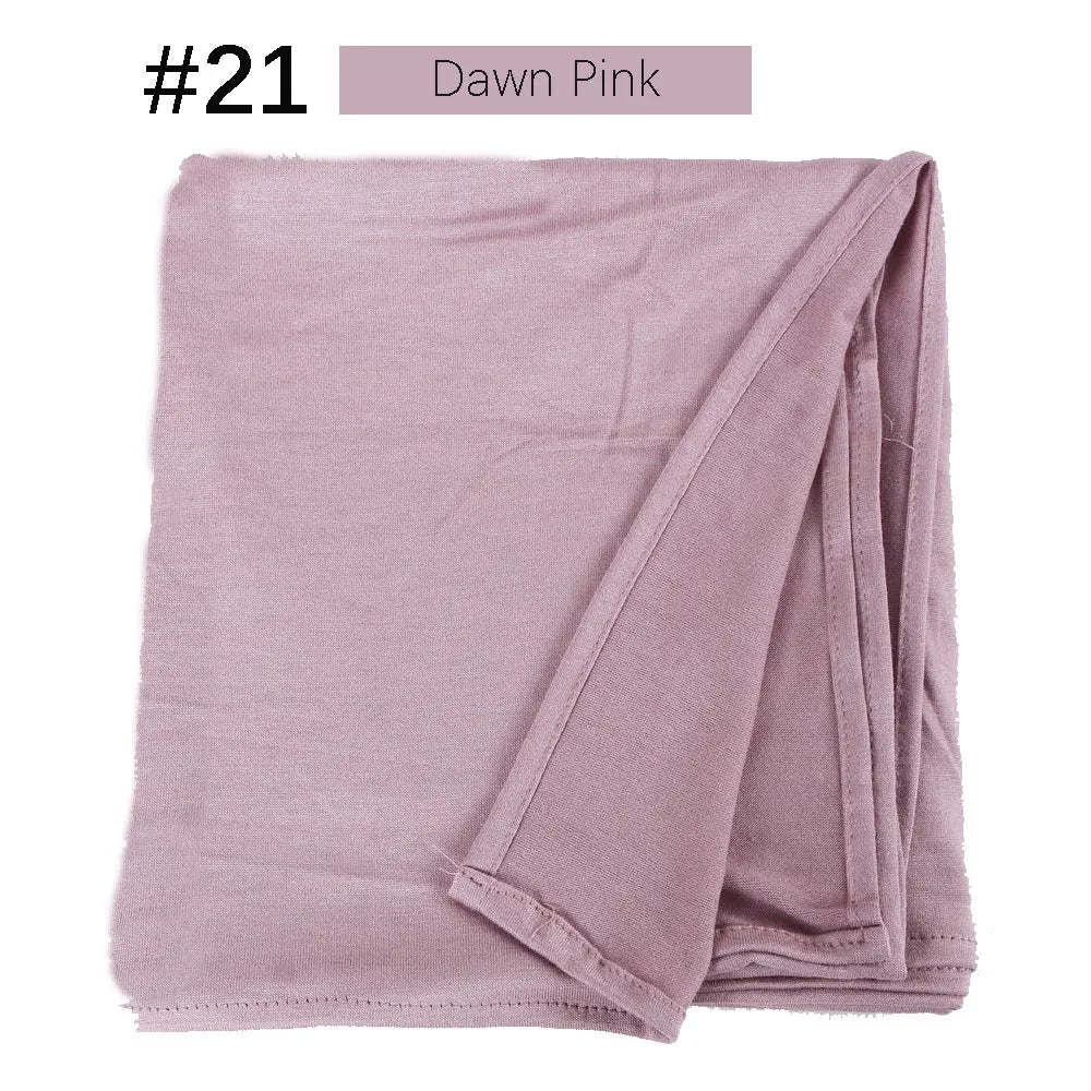 Musilim Women Strechy Jersey Hijab Good Stitch Stretch Jesey HIjabs Scarves Soft Turban Head Wraps HeadScarf