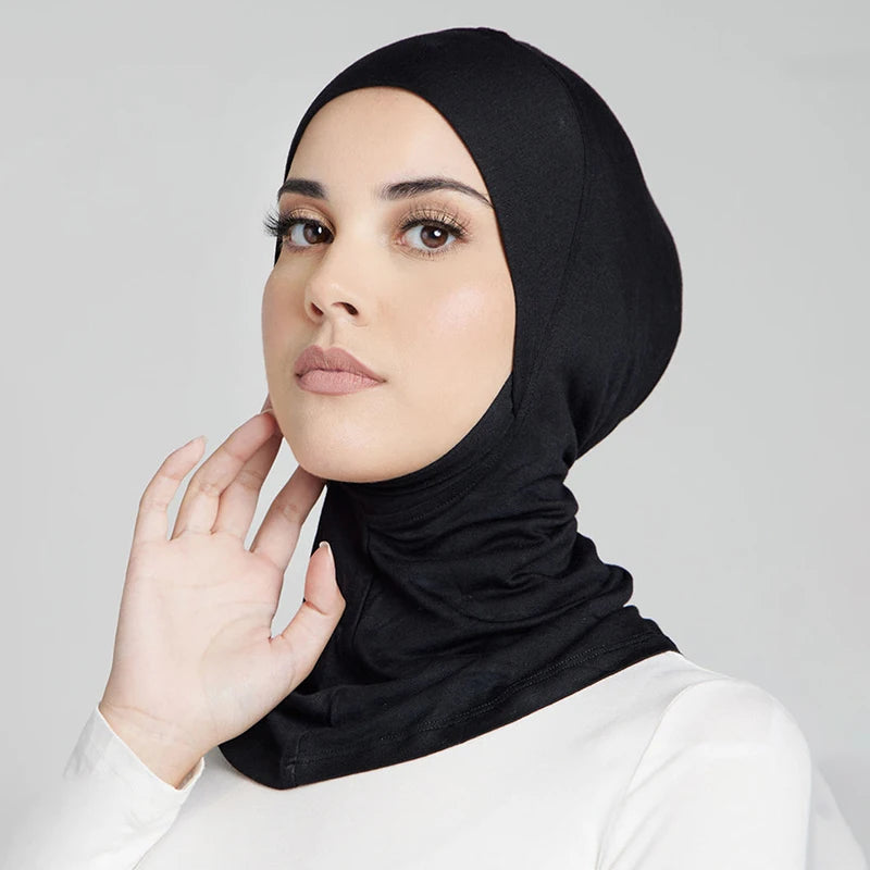 Modal Jersey Muslim Hijab Hat Women Headscarf Inner Hijab Caps Islamic Turban Soft Hijab Scarf Undercap Band New 2024 Bonnet