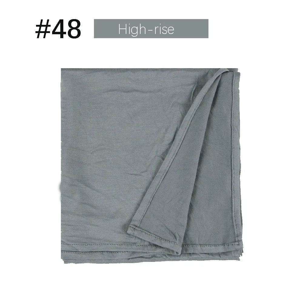 Musilim Women Strechy Jersey Hijab Good Stitch Stretch Jesey HIjabs Scarves Soft Turban Head Wraps HeadScarf