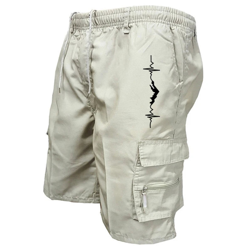 Summer New Five-point Shorts Men's Fashion Casual Trend Loose Comfortable Multi-pocket Cargo Pants Sports Outdoor Short Pants