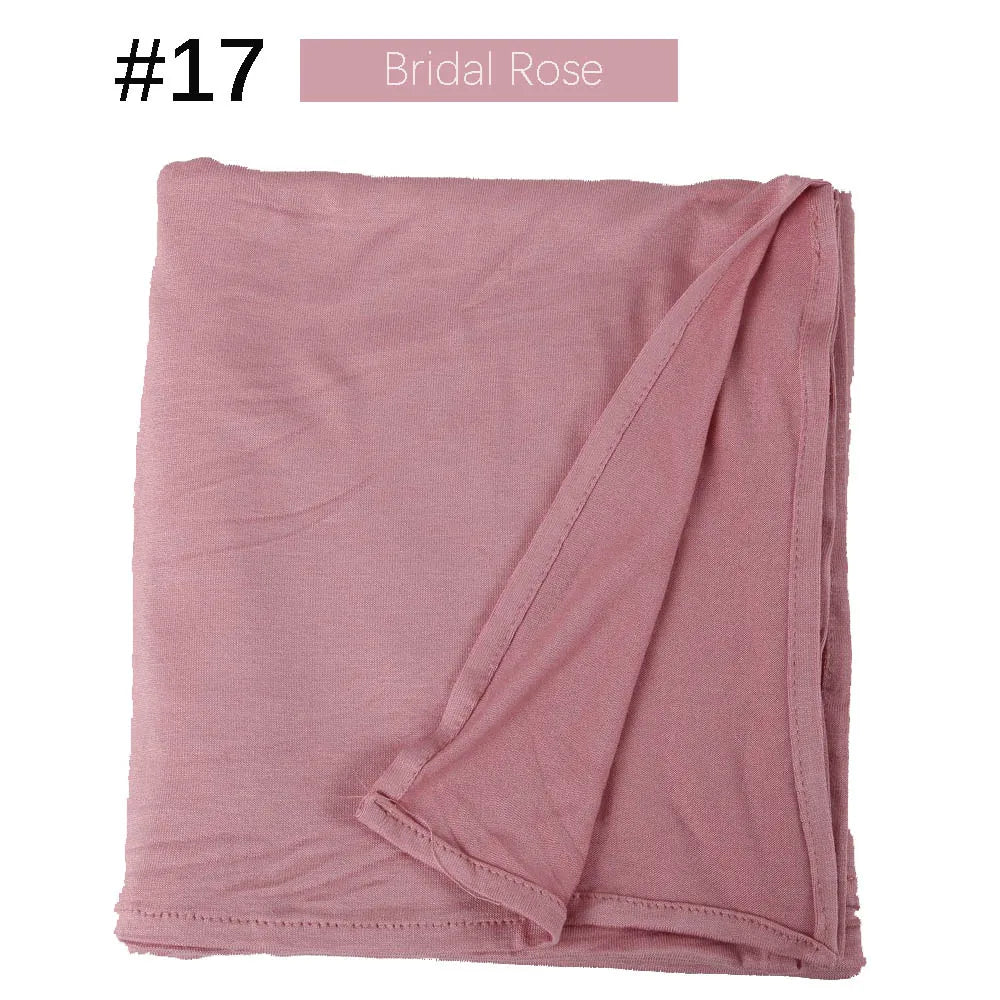 Musilim Women Strechy Jersey Hijab Good Stitch Stretch Jesey HIjabs Scarves Soft Turban Head Wraps HeadScarf
