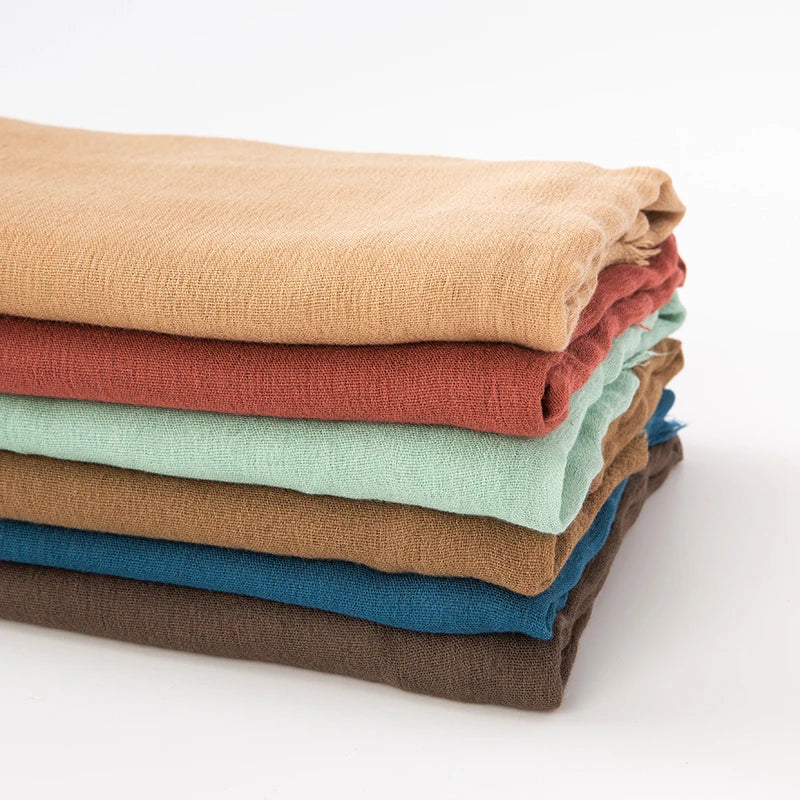 61 Colors Soft Cotton Viscose Scarf Rayon Material Muslim Hijab Mid Eastern Plain Solid Color Headscarf With Tassel