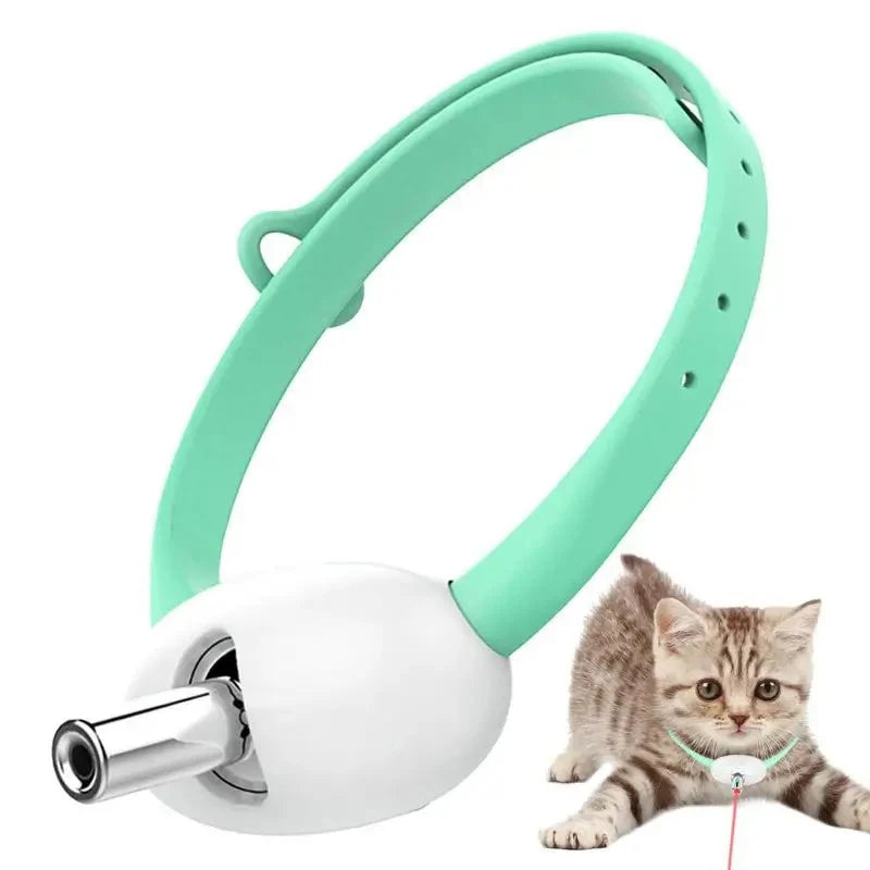 LMZOE-Smart Laser for Cats, Electric Collar, Adjustable Cat Toys, Interactive Exercise Training, USB Rechargeable