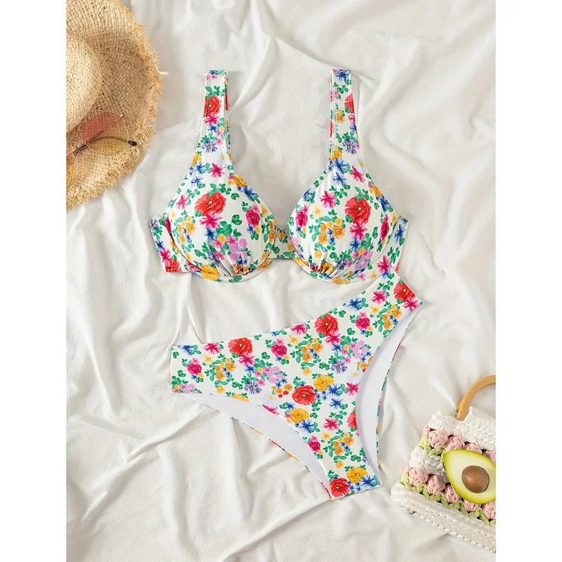 Sexy Bikini Swimsuit Women's Triangle Split Thermal Spring 2025 Trendy Swimwear Trendsetting Chinese Brand Female Bathing Suit