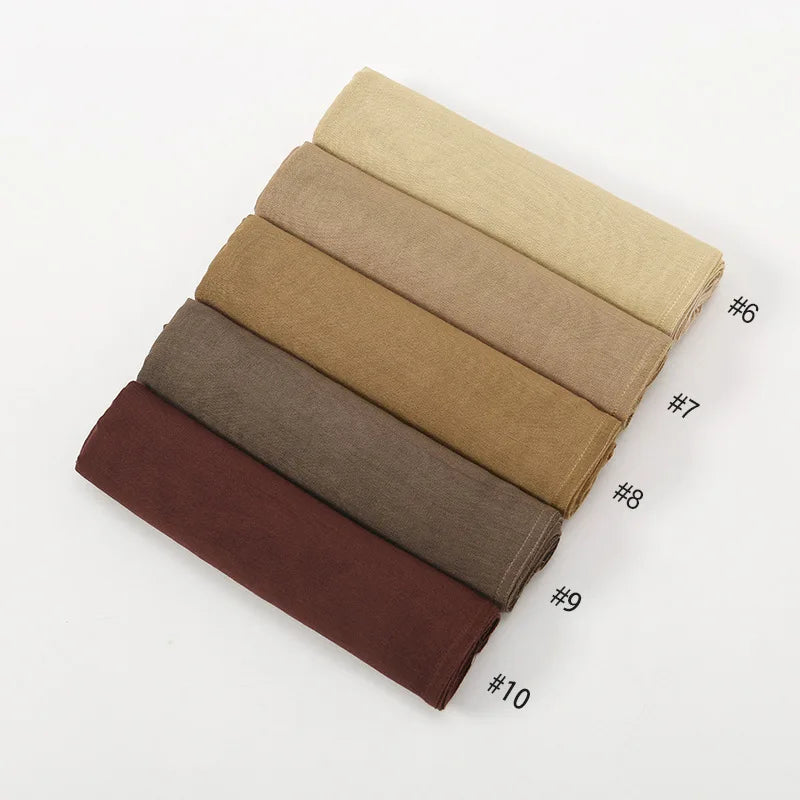 180*95cm Big Size Women Plain Solid Cotton Rayon Hijab Scarf Lady High Quality Wraps Shawls Muslim Modal Headband Islamic