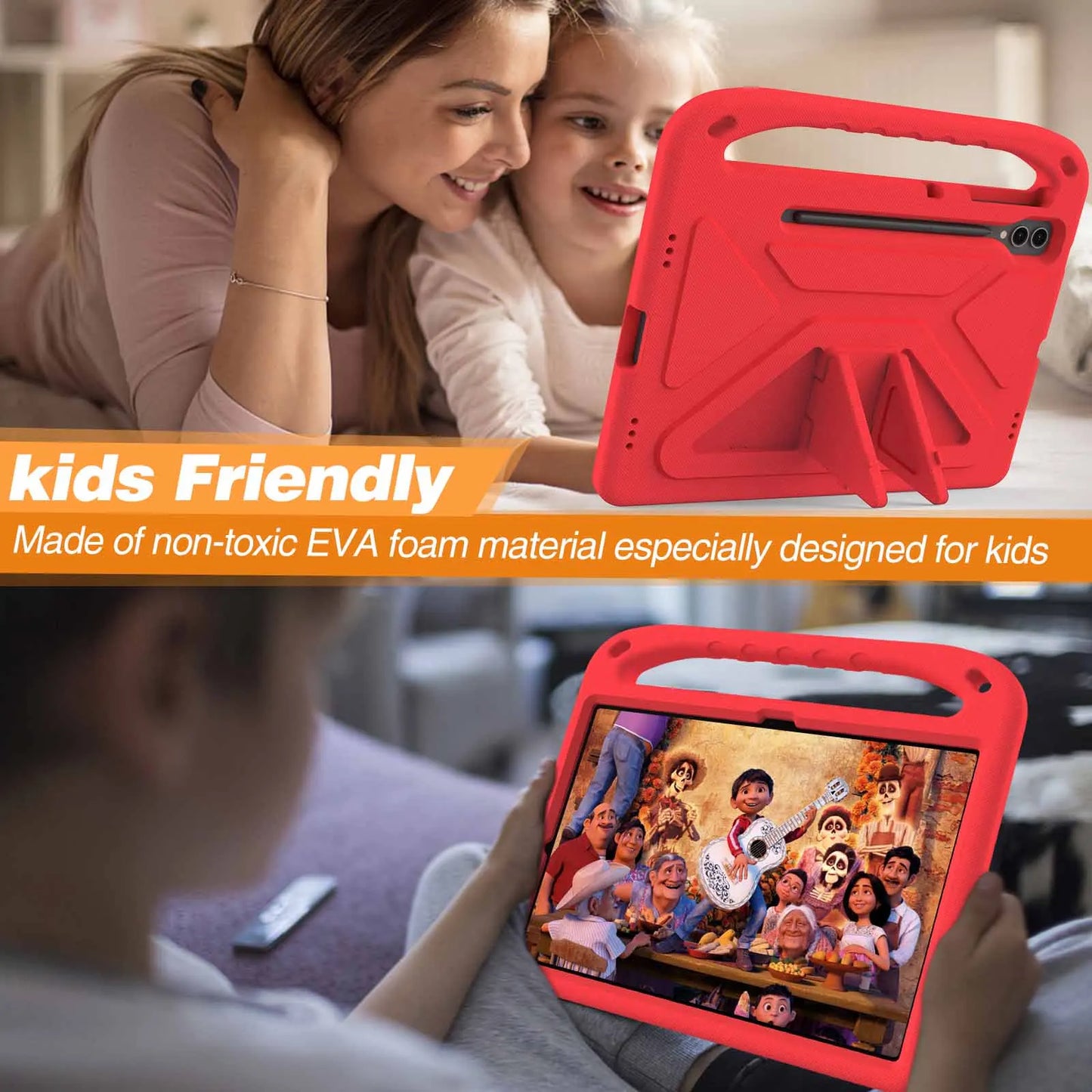 Tablet Case For Samsung Galaxy Tab S6/S5e 10.5inch 2019 Shockproof Drop Resistance Stand Kids Protective Cover