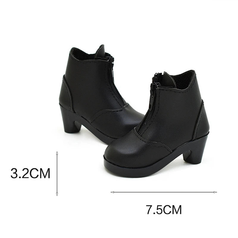 New 60cm Doll's Shoes 1/3 Bjd Joints Doll Dress Up Accessories Leather Boots Size 7.5*3.2cm