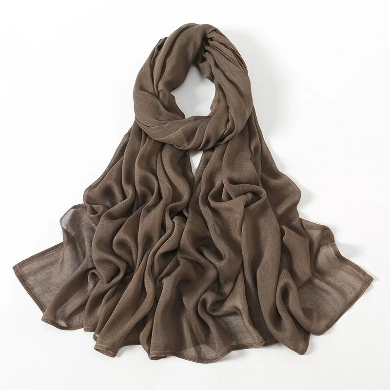 180*95cm Big Size Women Plain Solid Cotton Rayon Hijab Scarf Lady High Quality Wraps Shawls Muslim Modal Headband Islamic