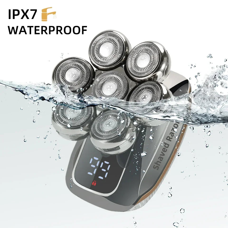 NEW Shaver For Men 7D Independently 7 Cutter Floating Head Waterproof Electric Razor Multifunction USB Charge Trimmer Men