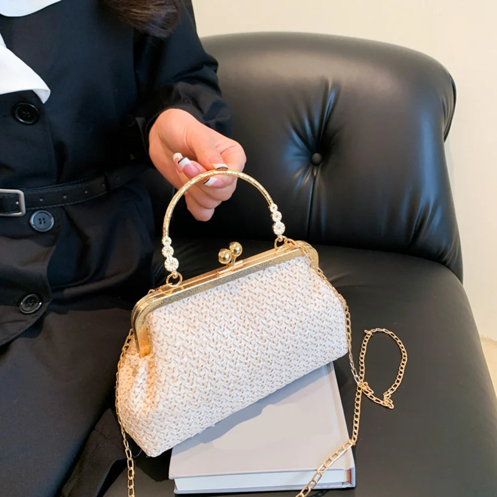 Women's Evening Shoulder Bag Handbag Clutch Bag Shining Rhinestones Bucket Bag for Party Wedding Date Night Chain Shoulder Bag