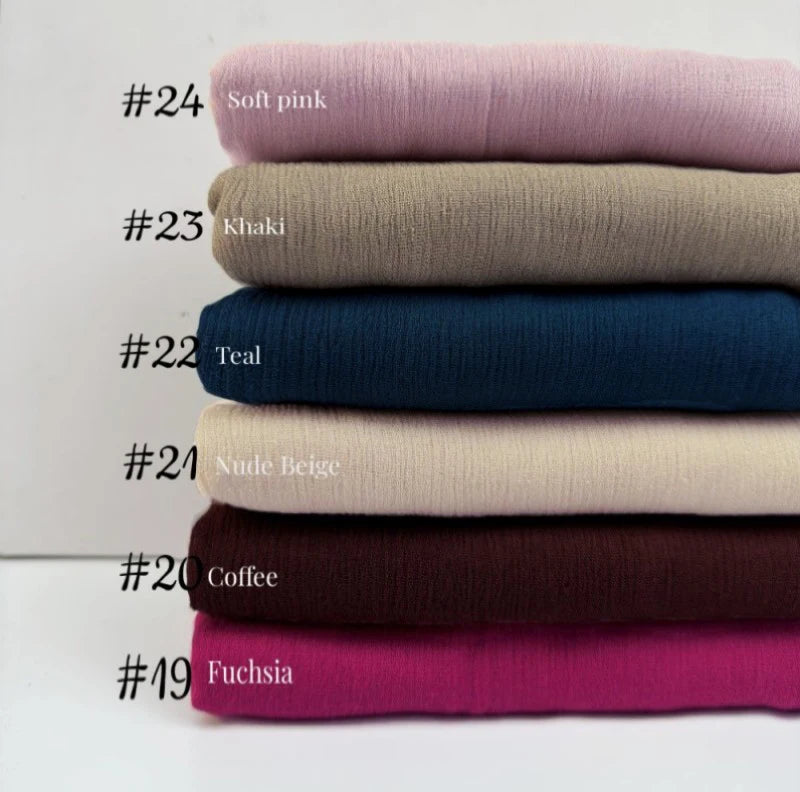 61 Colors Soft Cotton Viscose Scarf Rayon Material Muslim Hijab Mid Eastern Plain Solid Color Headscarf With Tassel