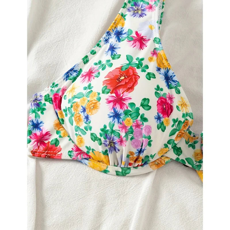 Sexy Bikini Swimsuit Women's Triangle Split Thermal Spring 2025 Trendy Swimwear Trendsetting Chinese Brand Female Bathing Suit