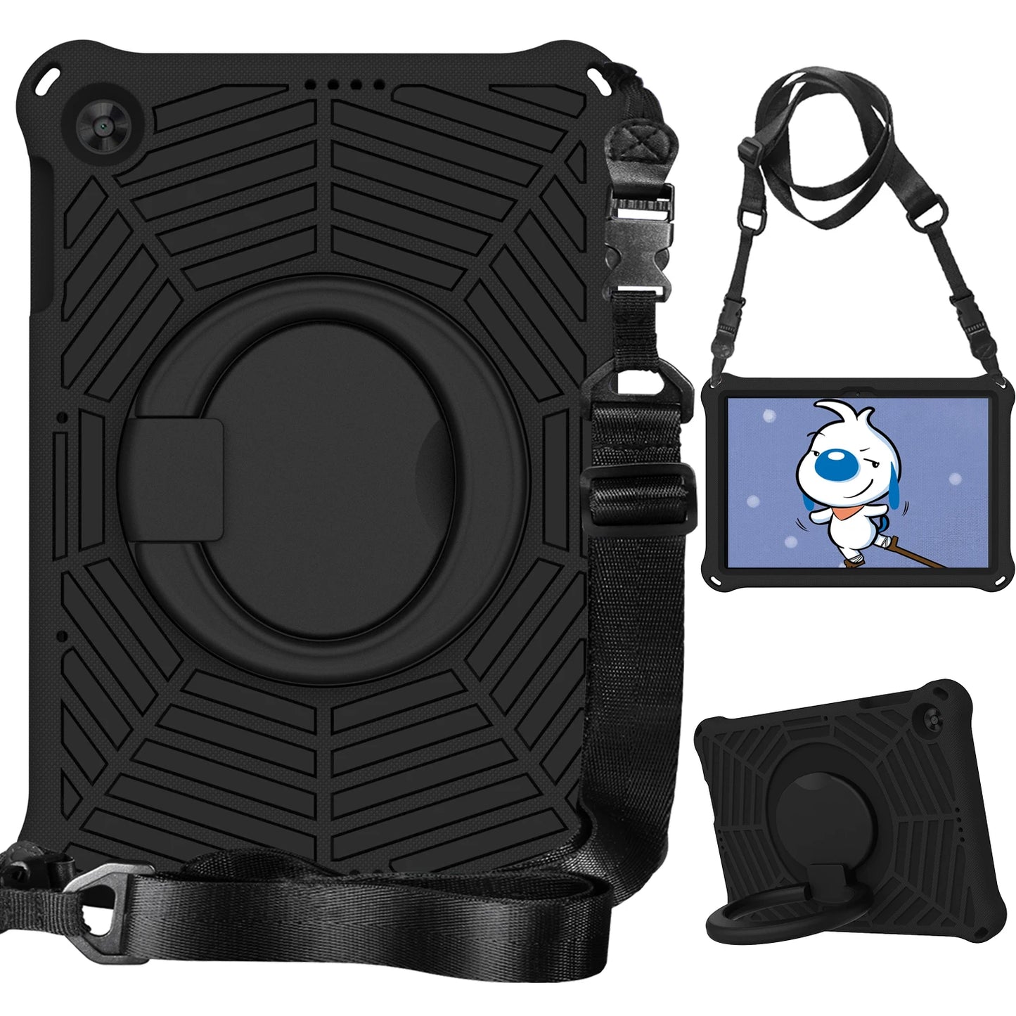 tablet case for apple iPad Pro11 Air5 10.9 Air3 Pro 10.5 iPad 10.9 10.2 Air1 Air2 9.7 mini6 mini5 4 3 2 1 Cobwebs with straps