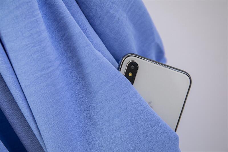Women Loose Maxi Dresses Muslim Dress Spring Autumn Female Full Sleeve Casual Solid Pockets Robe Long Dresses Mujer Vestidoes