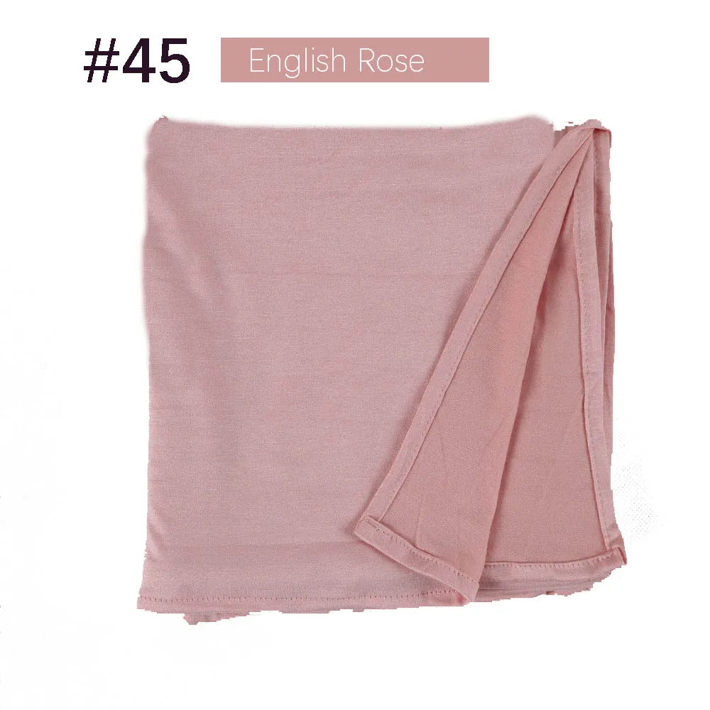 Musilim Women Strechy Jersey Hijab Good Stitch Stretch Jesey HIjabs Scarves Soft Turban Head Wraps HeadScarf