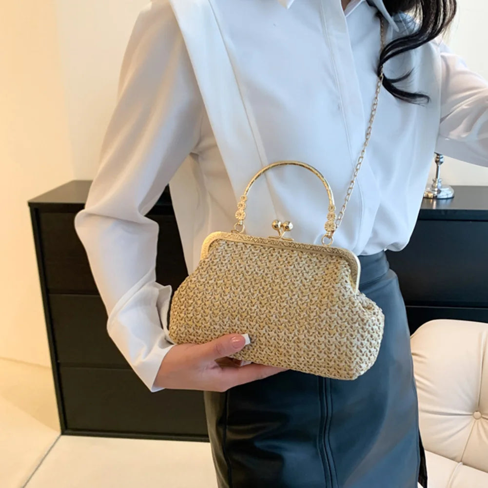 Women's Evening Shoulder Bag Handbag Clutch Bag Shining Rhinestones Bucket Bag for Party Wedding Date Night Chain Shoulder Bag