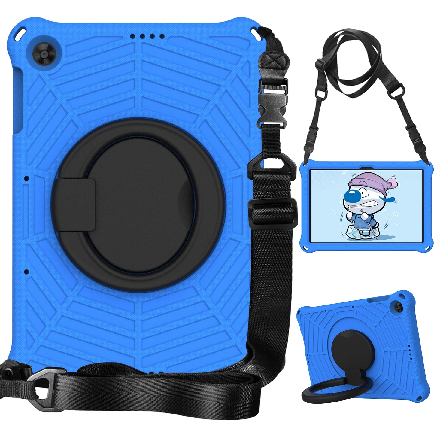 tablet case for apple iPad Pro11 Air5 10.9 Air3 Pro 10.5 iPad 10.9 10.2 Air1 Air2 9.7 mini6 mini5 4 3 2 1 Cobwebs with straps