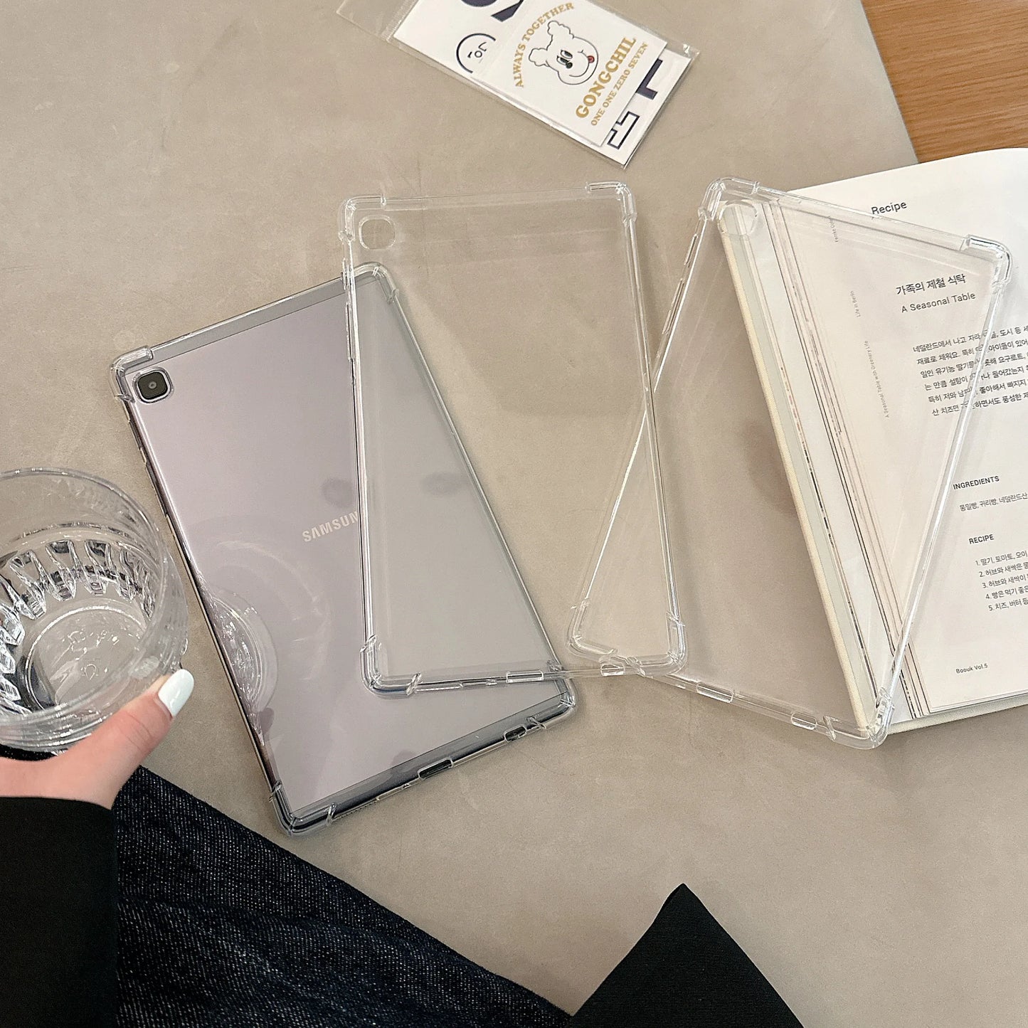 Case For Samsung Galaxy Tab A9 Plus Tab S6 Lite 10.4 S7+ S8+ S9+ s10+ S9FE A7 Lite 8.7 A8 SM-X200 TPU Portable Tablet Cover