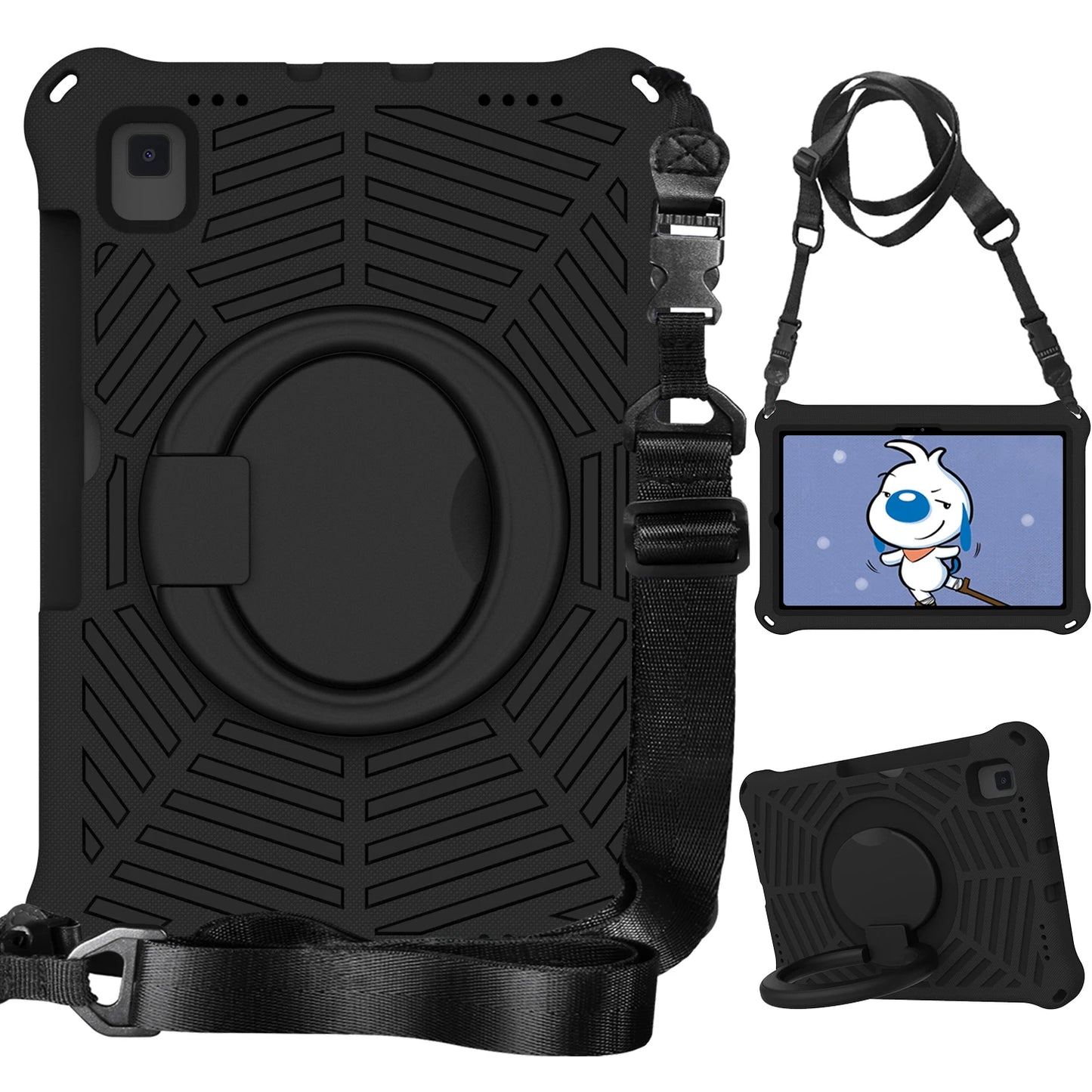 Kids Tablet Protective Case for Samsung Galaxy Tab A7 10.4 (2020) SM-T500/T505 Tab S6 10.5 Tab S5e 10.5 with Shoulder Strap