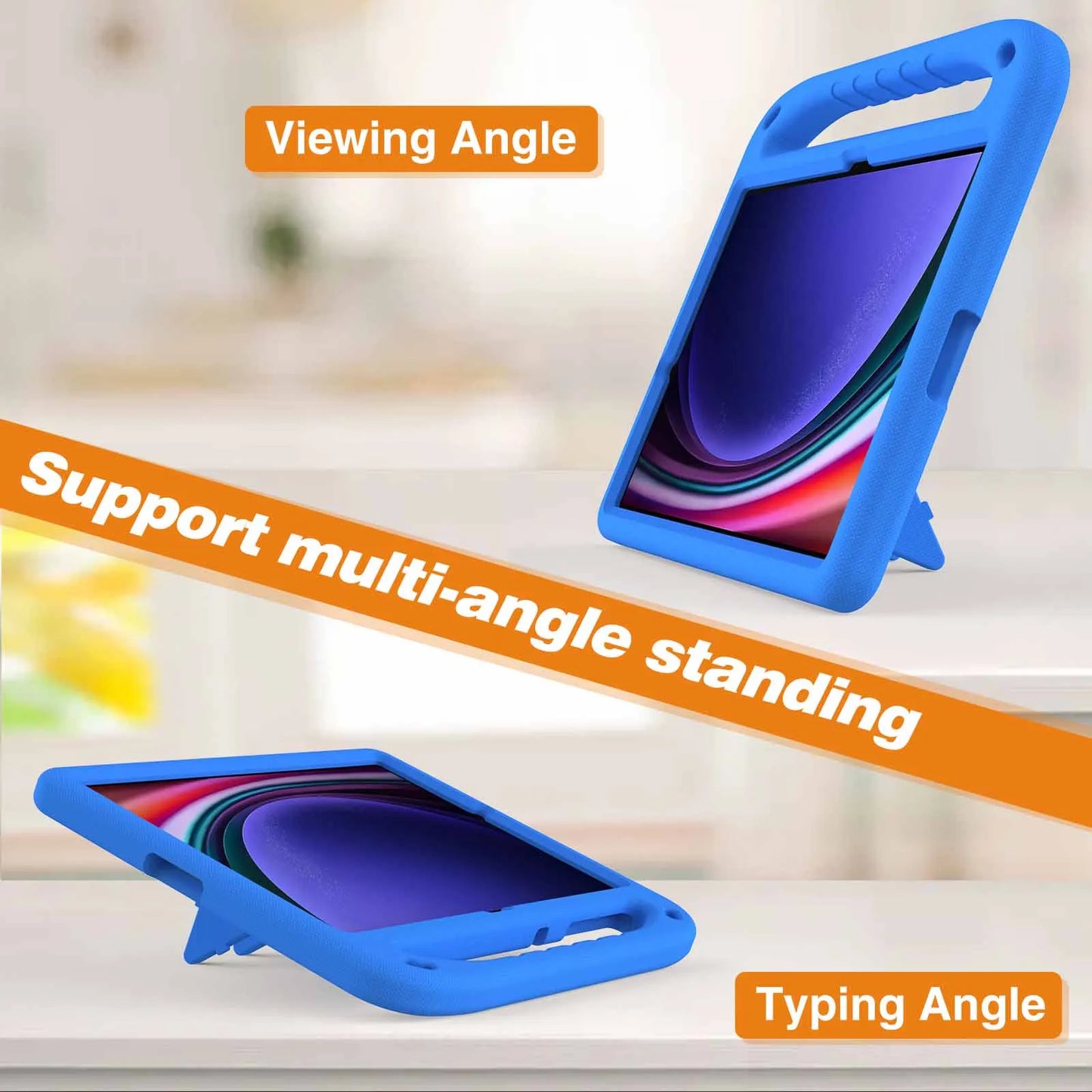 Tablet Case For Samsung Galaxy Tab S6 Lite 10.4 2020/2022/2024 SM-P610/P615 Kids Drop resistance Shockproof Cover no Pen Slot