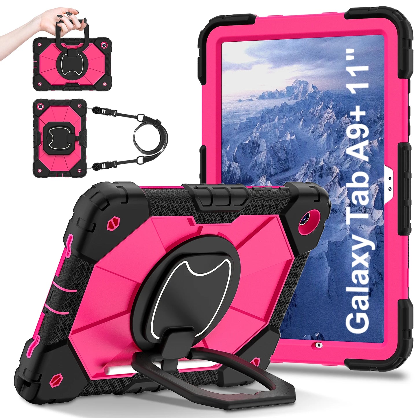 For Samsung Galaxy Tab A9 plus Funda a9 8.7 inch Kids Case X115N A7Lite T220 225 Tab A8 10.5inch Tablet Stand Shockproof Cover