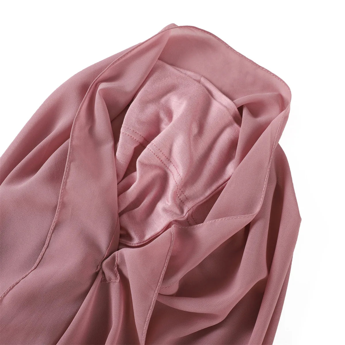 2024 New Hot Sale Premium Instant Chiffon Hijab Wrap With Bulit-in Magnets Solid Color Muslim Women Scarf Shawl with Undercap