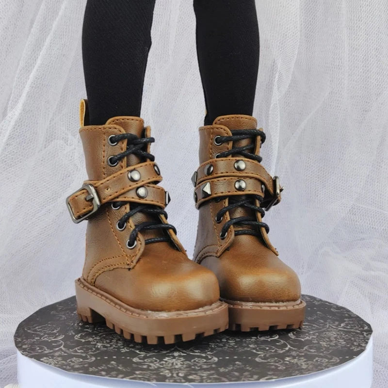 1/4 Bjd Shoes Msd Casual Punk Military Boots 1/3 Bjd Doll Snow Boots Shoes For Dollfie DREAM MID DK LUTS SOOM DOD Dollmore Luts