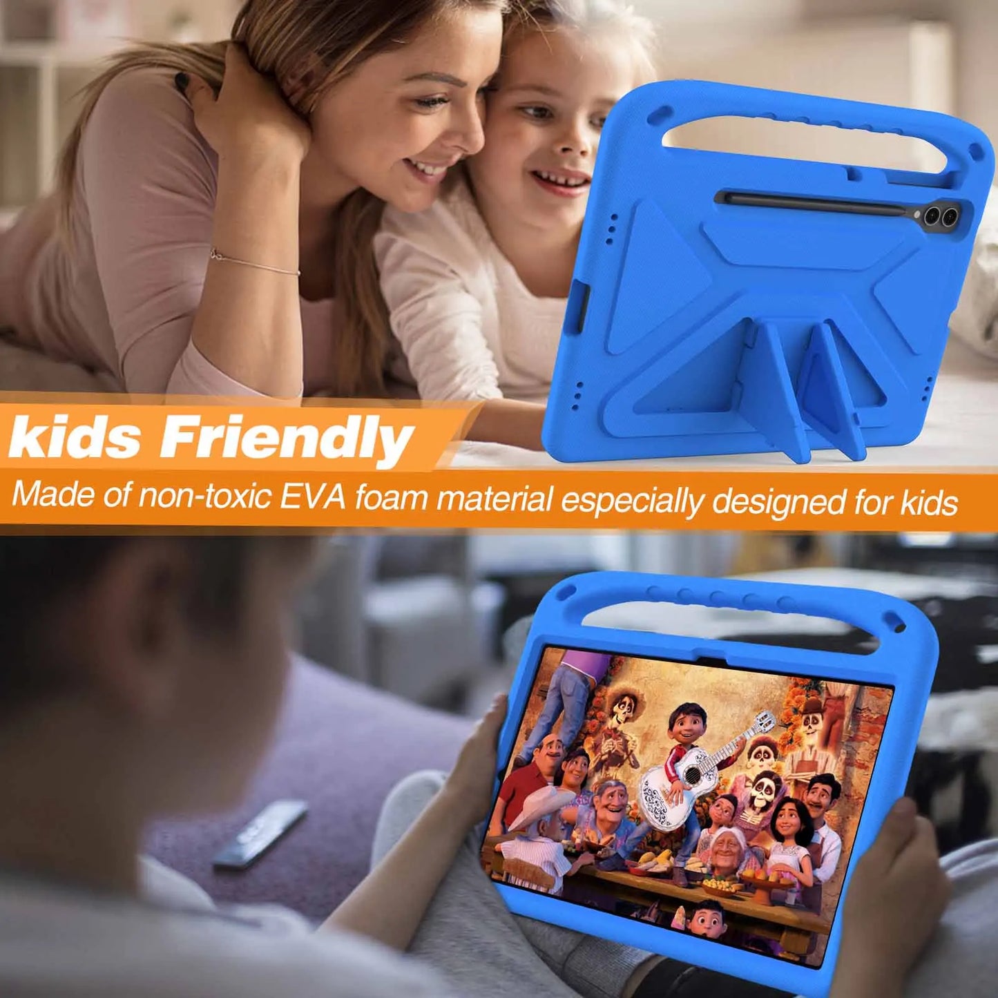 Tablet Case For Samsung Galaxy Tab S6 Lite 10.4 2020/2022/2024 SM-P610/P615 Kids Drop resistance Shockproof Cover no Pen Slot
