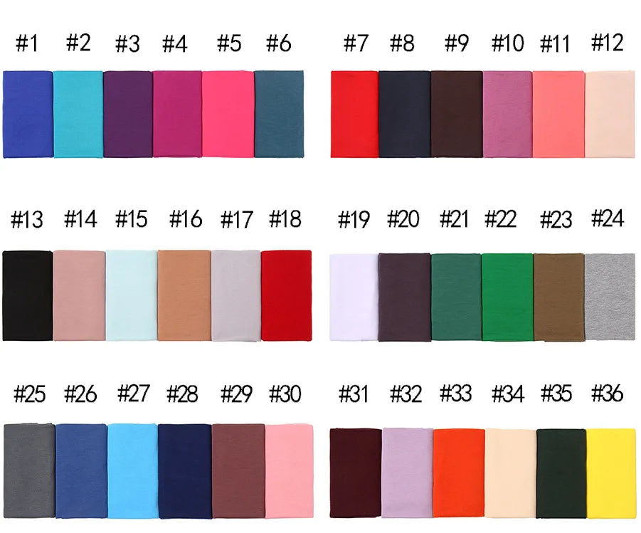 Multicolor Soft Cotton Muslim Headscarf Instant Jersey Hijab Full Cover Cap Wrap Scarf Islamic Shawls Women Turban Head Scarves
