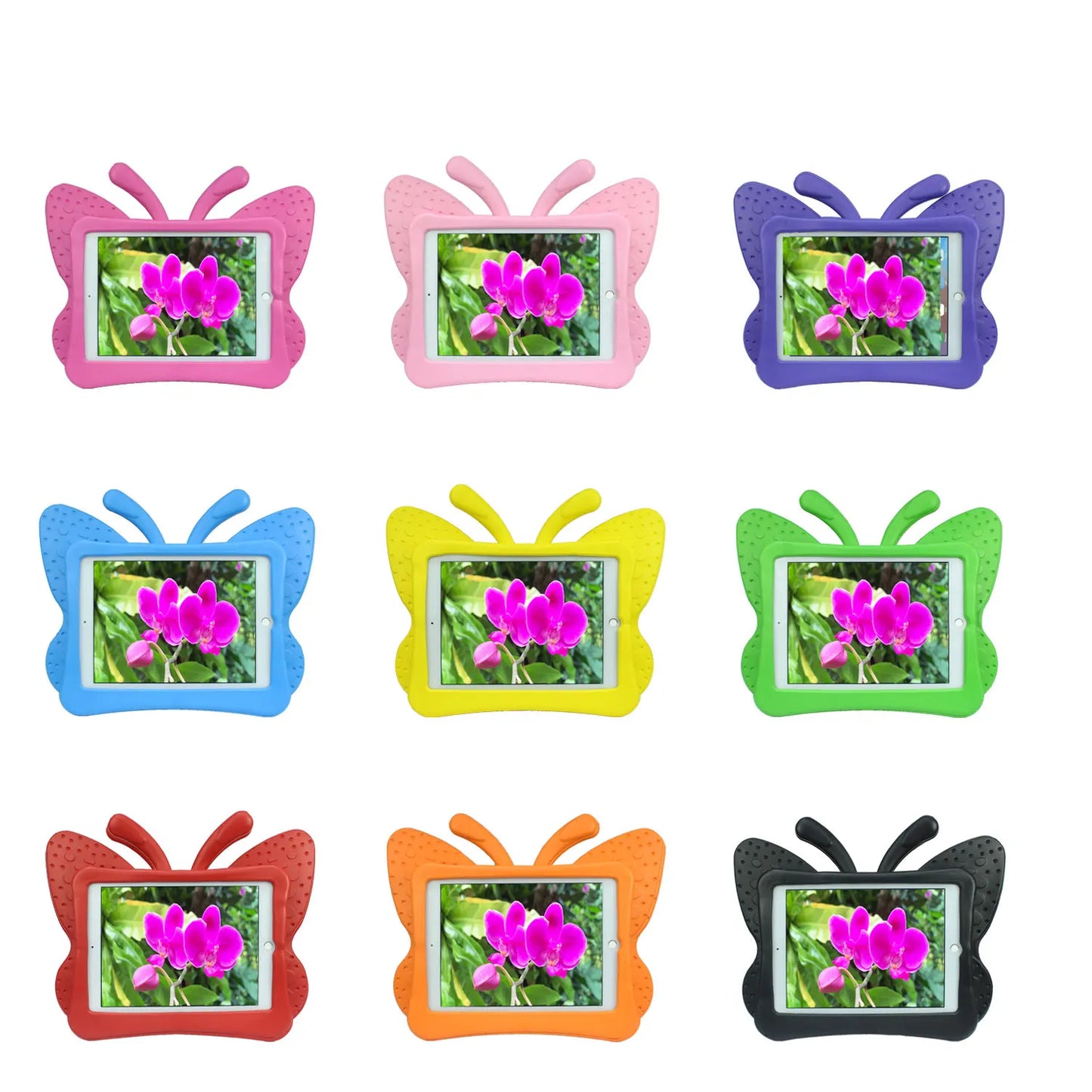 Cute 3D Butterfly Case For iPad 10.2 7th 8th 9th Air 3 2 1 Pro10.5 9.7 2017 2018 Kids EVA Cover for iPad 2 3 4 Mini 6 5 4 3 2 1