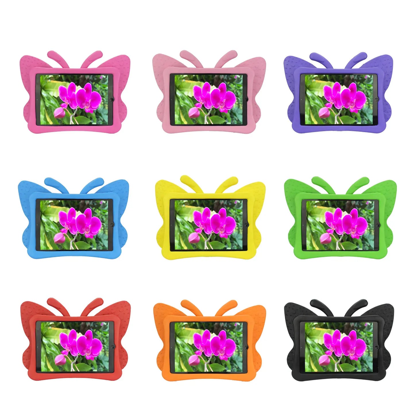Cute 3D Butterfly Case For iPad 10.2 7th 8th 9th Air 3 2 1 Pro10.5 9.7 2017 2018 Kids EVA Cover for iPad 2 3 4 Mini 6 5 4 3 2 1