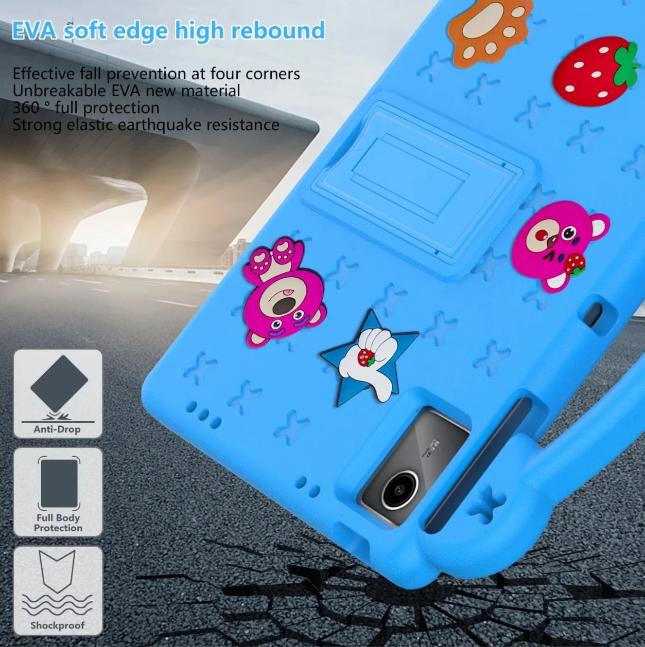 For Lenovo Tab P12 12.7 inch /Xiaoxin Pad Pro 12.7 inch TB-370FU TB-371FC Tablet Case Kids Multicolor Shockproof Shell