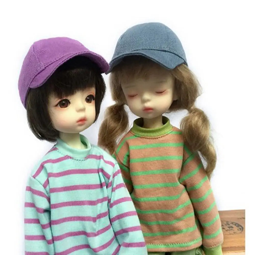 Fashion Caps Doll Baseball Cap for Ob11 Doll Hat Candy Color Cute Animal Casual Hat For 1/11 1/12 obitsu11 Doll Accessories