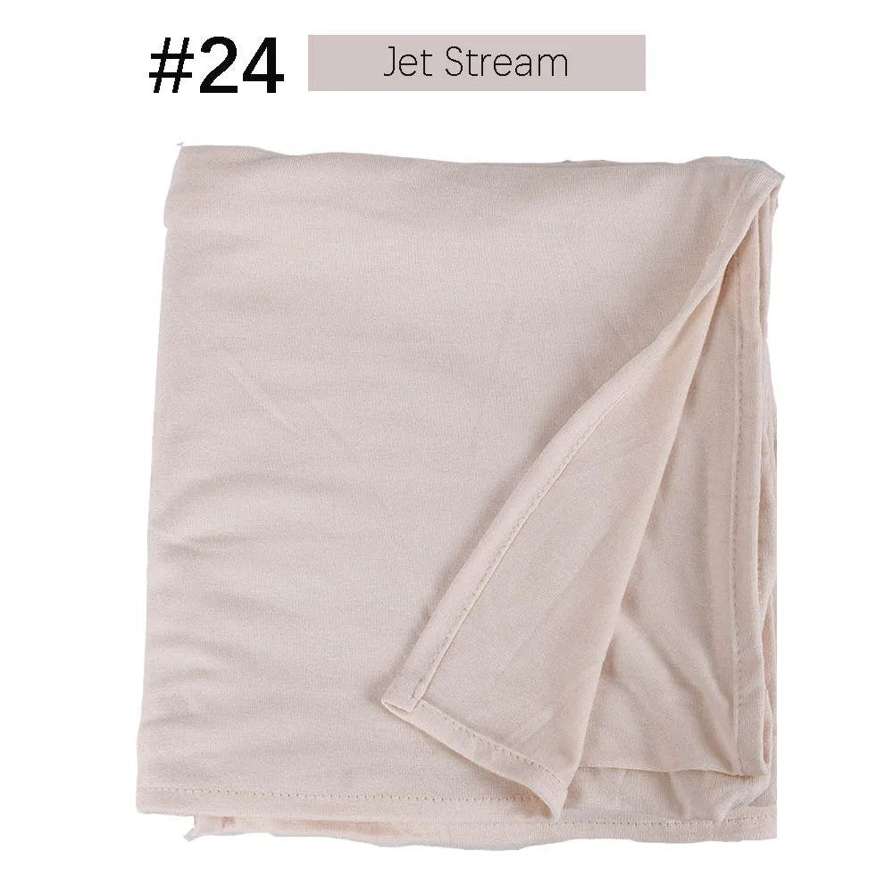Musilim Women Strechy Jersey Hijab Good Stitch Stretch Jesey HIjabs Scarves Soft Turban Head Wraps HeadScarf