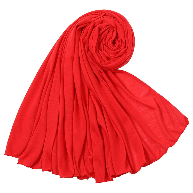Multicolor Soft Cotton Muslim Headscarf Instant Jersey Hijab Full Cover Cap Wrap Scarf Islamic Shawls Women Turban Head Scarves