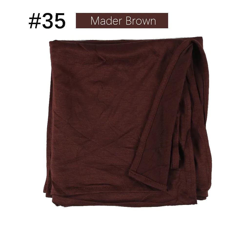 Musilim Women Strechy Jersey Hijab Good Stitch Stretch Jesey HIjabs Scarves Soft Turban Head Wraps HeadScarf