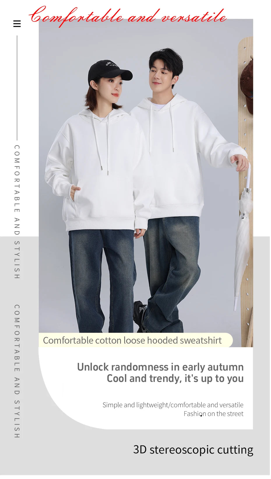 2024 Women's Hoodies Sweater Print Women Hoodie Stylish Hooded Sweatshirt Long Sleeve Top Autumn Winter Men Hoodies Hooded