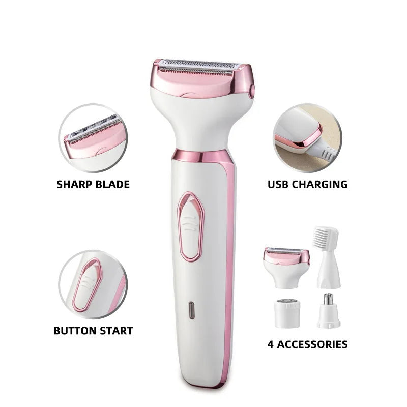 Multi functional women's hair shaver, hair removal device, underarm electric hair scraper, private hair removal device, eyebrow