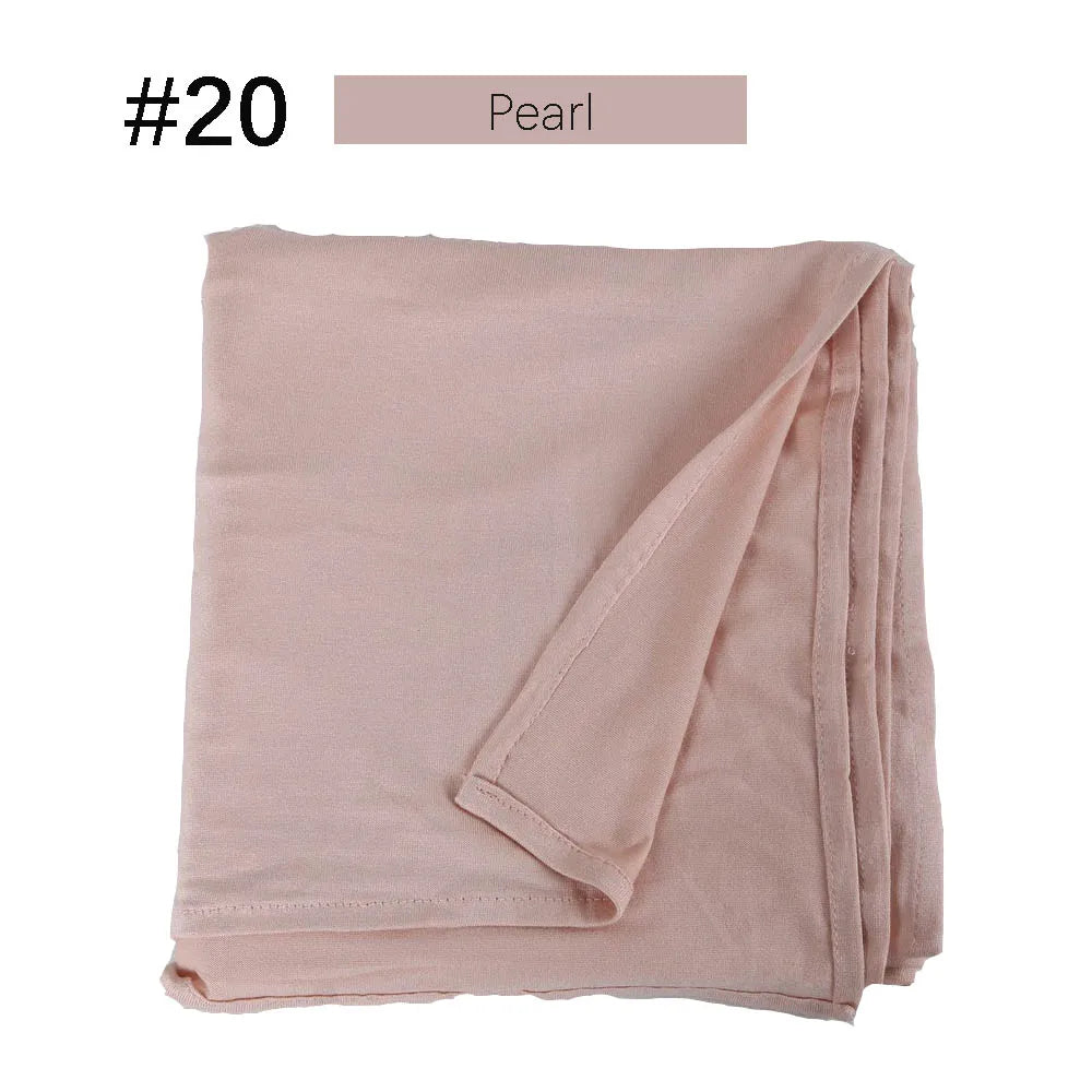 Musilim Women Strechy Jersey Hijab Good Stitch Stretch Jesey HIjabs Scarves Soft Turban Head Wraps HeadScarf