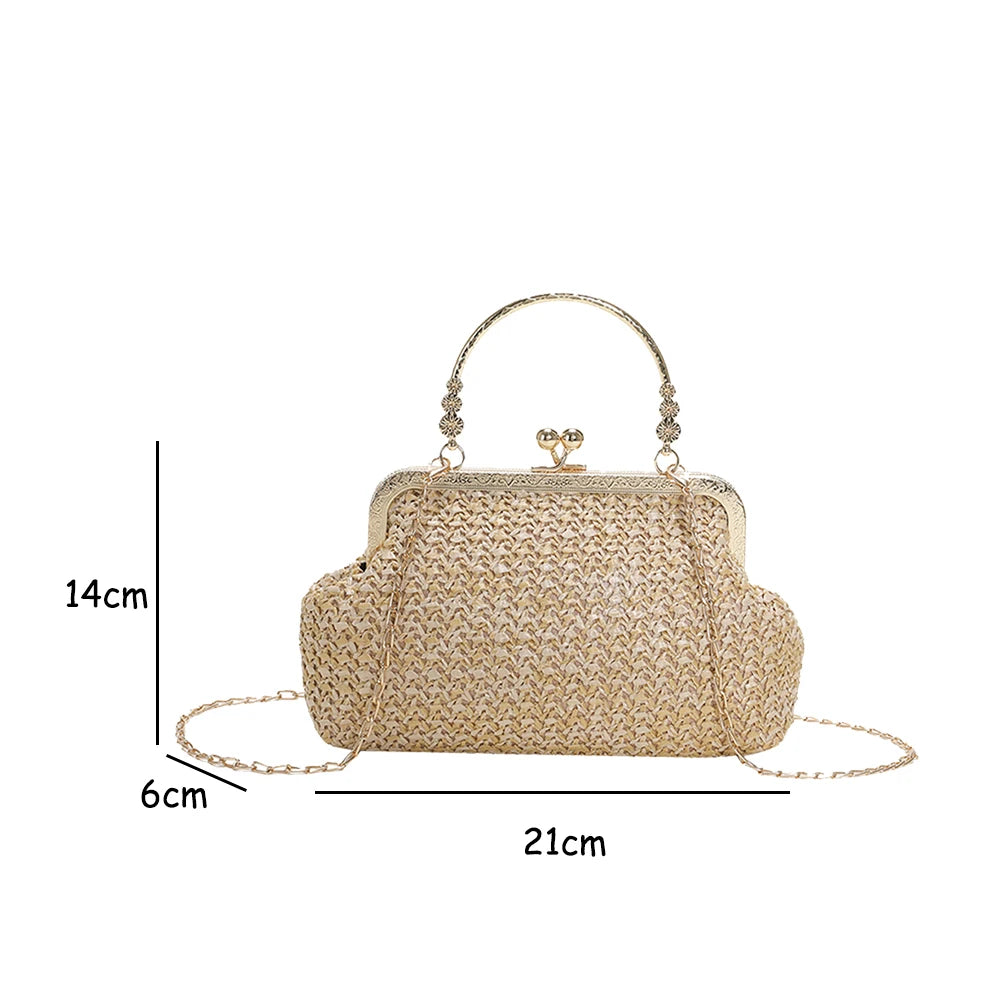 Women's Evening Shoulder Bag Handbag Clutch Bag Shining Rhinestones Bucket Bag for Party Wedding Date Night Chain Shoulder Bag
