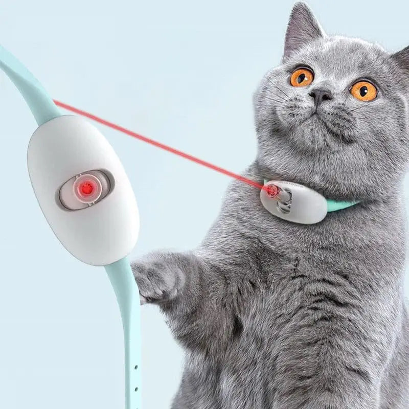 LMZOE-Smart Laser for Cats, Electric Collar, Adjustable Cat Toys, Interactive Exercise Training, USB Rechargeable