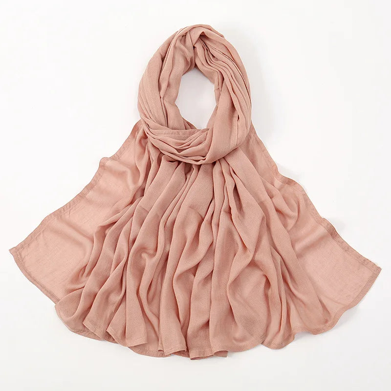 180*95cm Big Size Women Plain Solid Cotton Rayon Hijab Scarf Lady High Quality Wraps Shawls Muslim Modal Headband Islamic