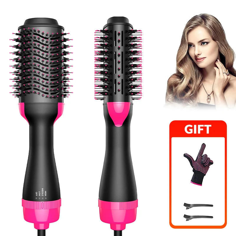 One-Step Volumizer Hair Dryer And Hot Air Brush 4 In 1 Hair Dryer Brush Blow Dryer Brush In One Ceramic Coating Hot Air Brush