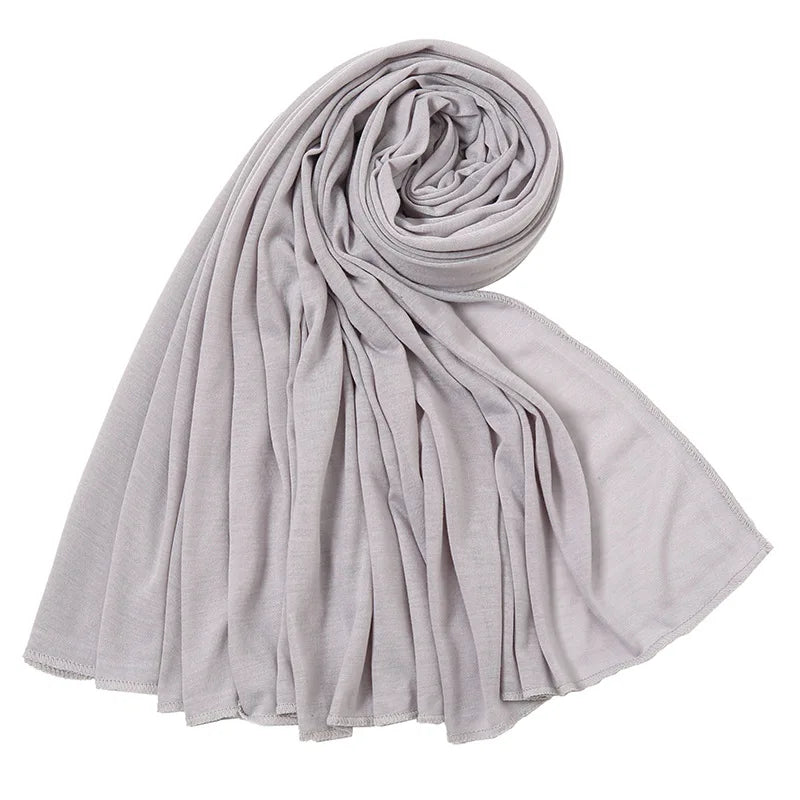 Multicolor Soft Cotton Muslim Headscarf Instant Jersey Hijab Full Cover Cap Wrap Scarf Islamic Shawls Women Turban Head Scarves