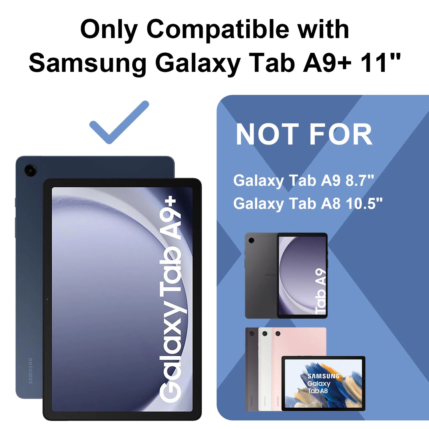 For Samsung Galaxy Tab A9 plus Funda a9 8.7 inch Kids Case X115N A7Lite T220 225 Tab A8 10.5inch Tablet Stand Shockproof Cover