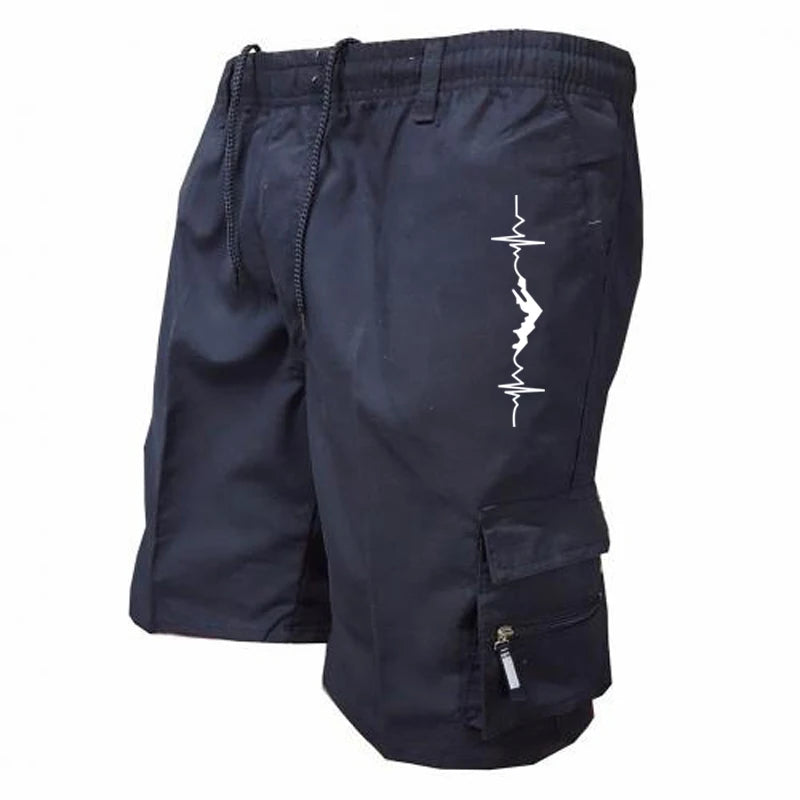 Summer New Five-point Shorts Men's Fashion Casual Trend Loose Comfortable Multi-pocket Cargo Pants Sports Outdoor Short Pants