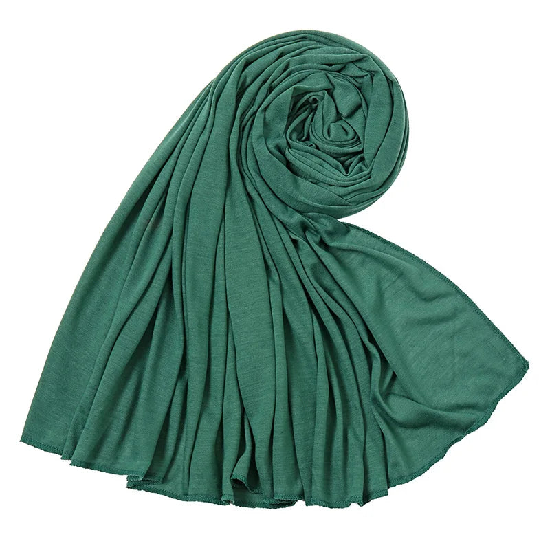 Multicolor Soft Cotton Muslim Headscarf Instant Jersey Hijab Full Cover Cap Wrap Scarf Islamic Shawls Women Turban Head Scarves