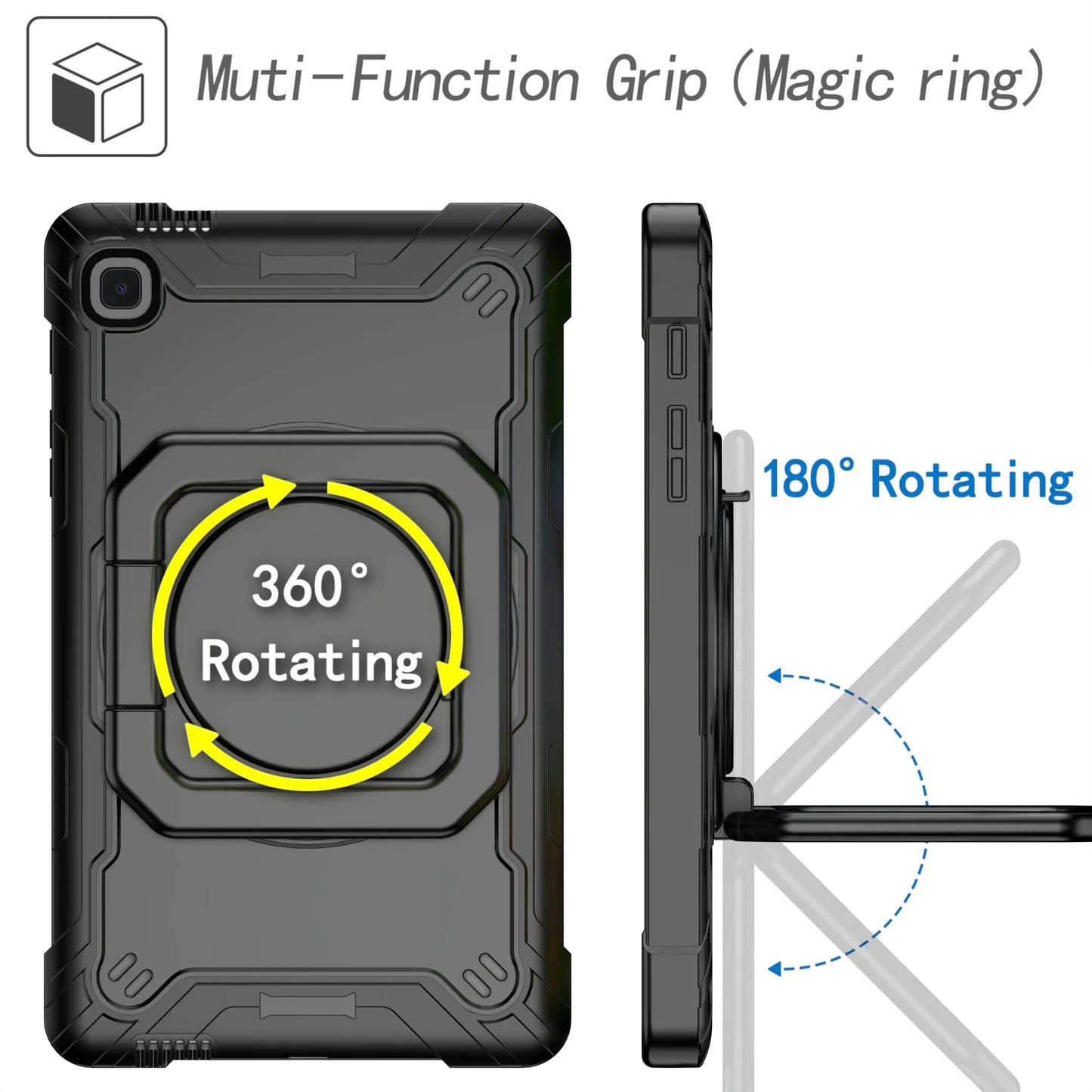 Case For Samsung GALAXY Tab A8 10.5 inch Tablet Cover Of SM-X200 SM-X205 SM-X207 Multicolor Rotating Shockproof