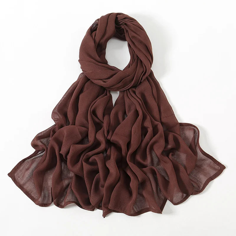 180*95cm Big Size Women Plain Solid Cotton Rayon Hijab Scarf Lady High Quality Wraps Shawls Muslim Modal Headband Islamic
