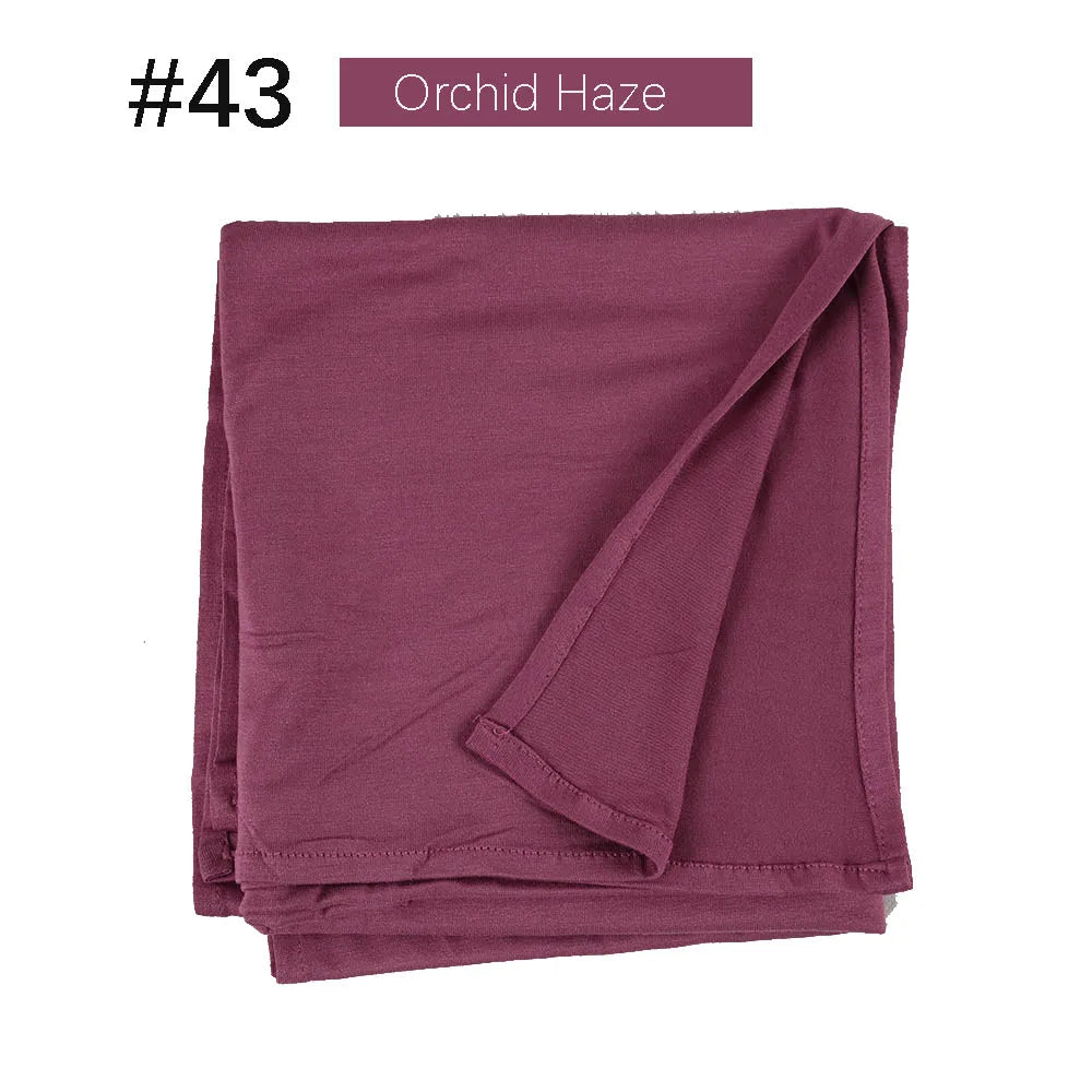 Musilim Women Strechy Jersey Hijab Good Stitch Stretch Jesey HIjabs Scarves Soft Turban Head Wraps HeadScarf